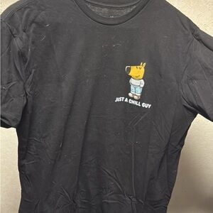 Black Graphic Tee - Just A Chill Guy